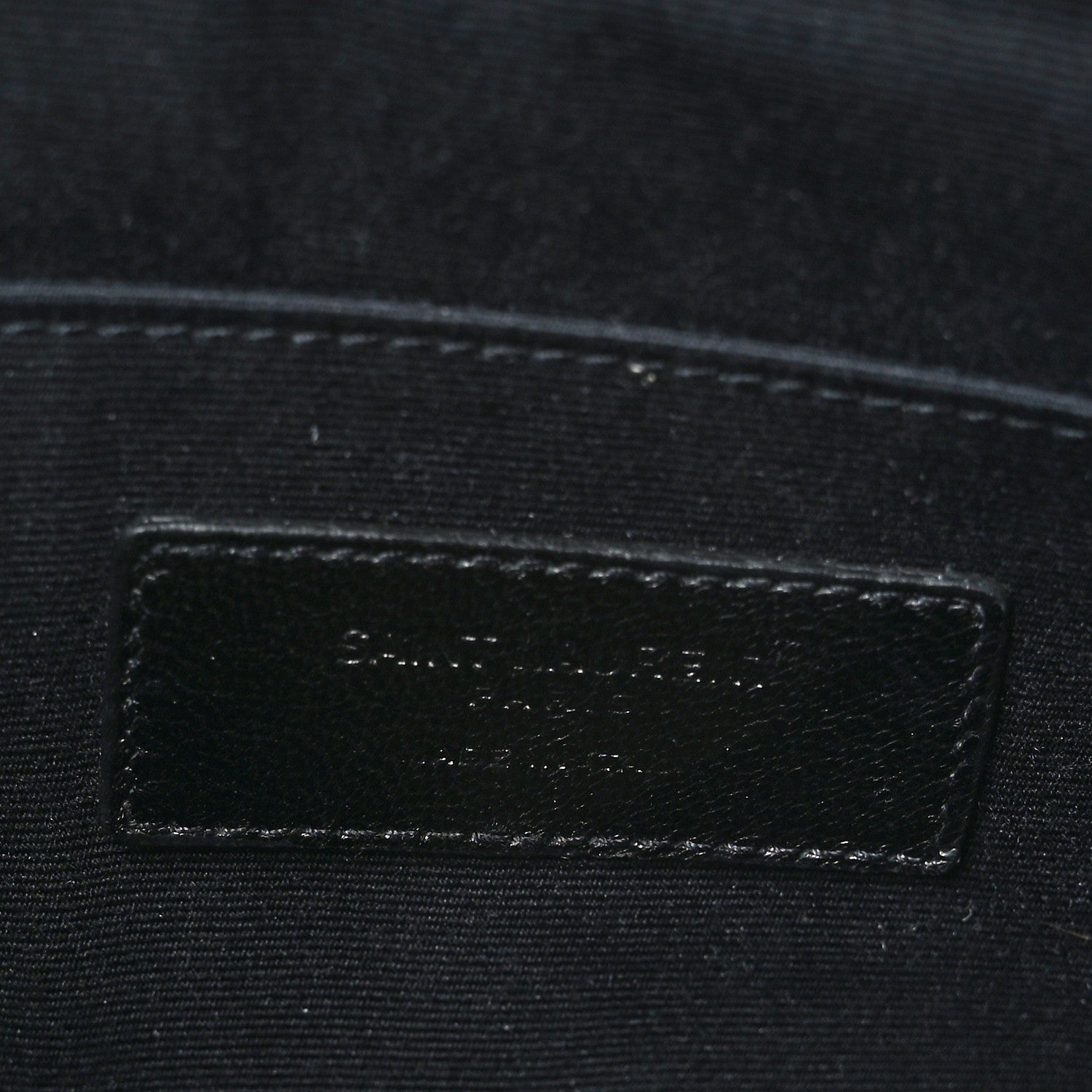 Saint Laurent Calfskin Crocodile Embossed Zip Mini Tablet Sleeve Black 7 of 7