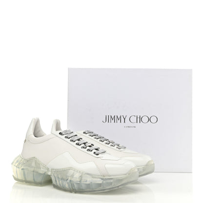 Jimmy Choo Calfskin Womens Diamond Low Top Sneaker 40 White 8 of 8