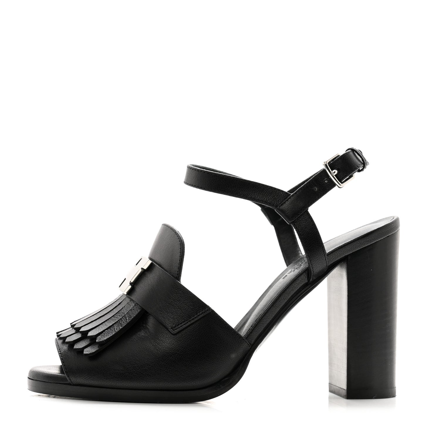 Goatskin Alesia Sandals 37.5 Black