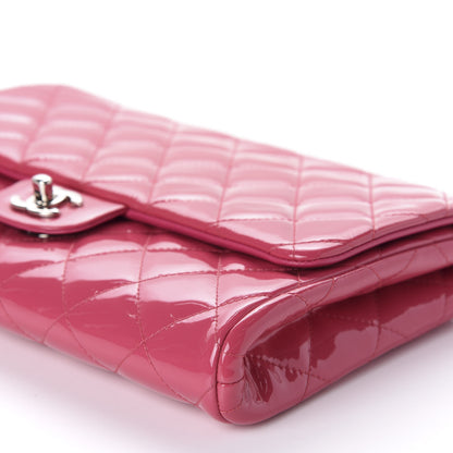 Chanel Patent Quilted Clutch With Chain Flap Fuchsia 7 of 10