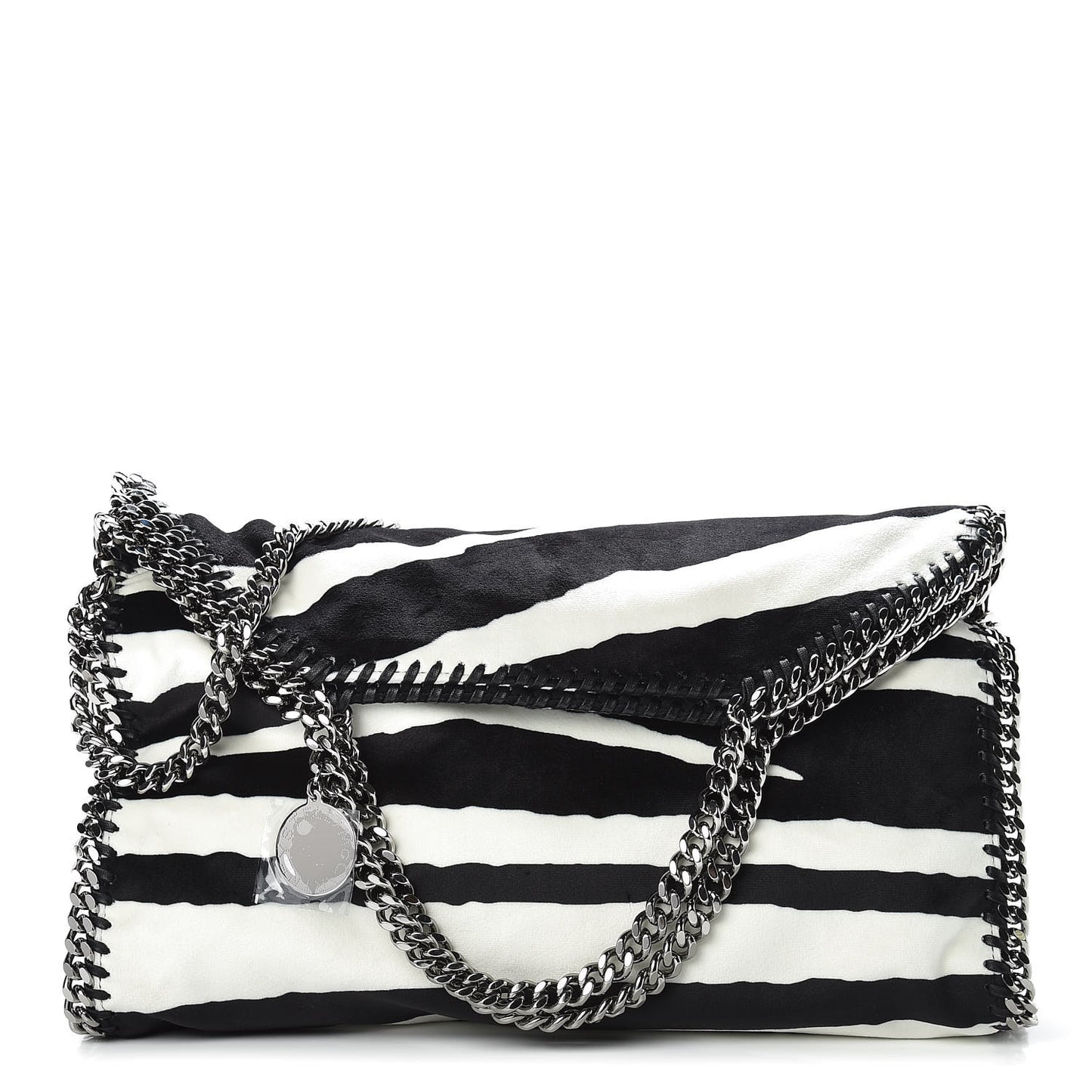 Linen Zebra Falabella Fold Over Tote