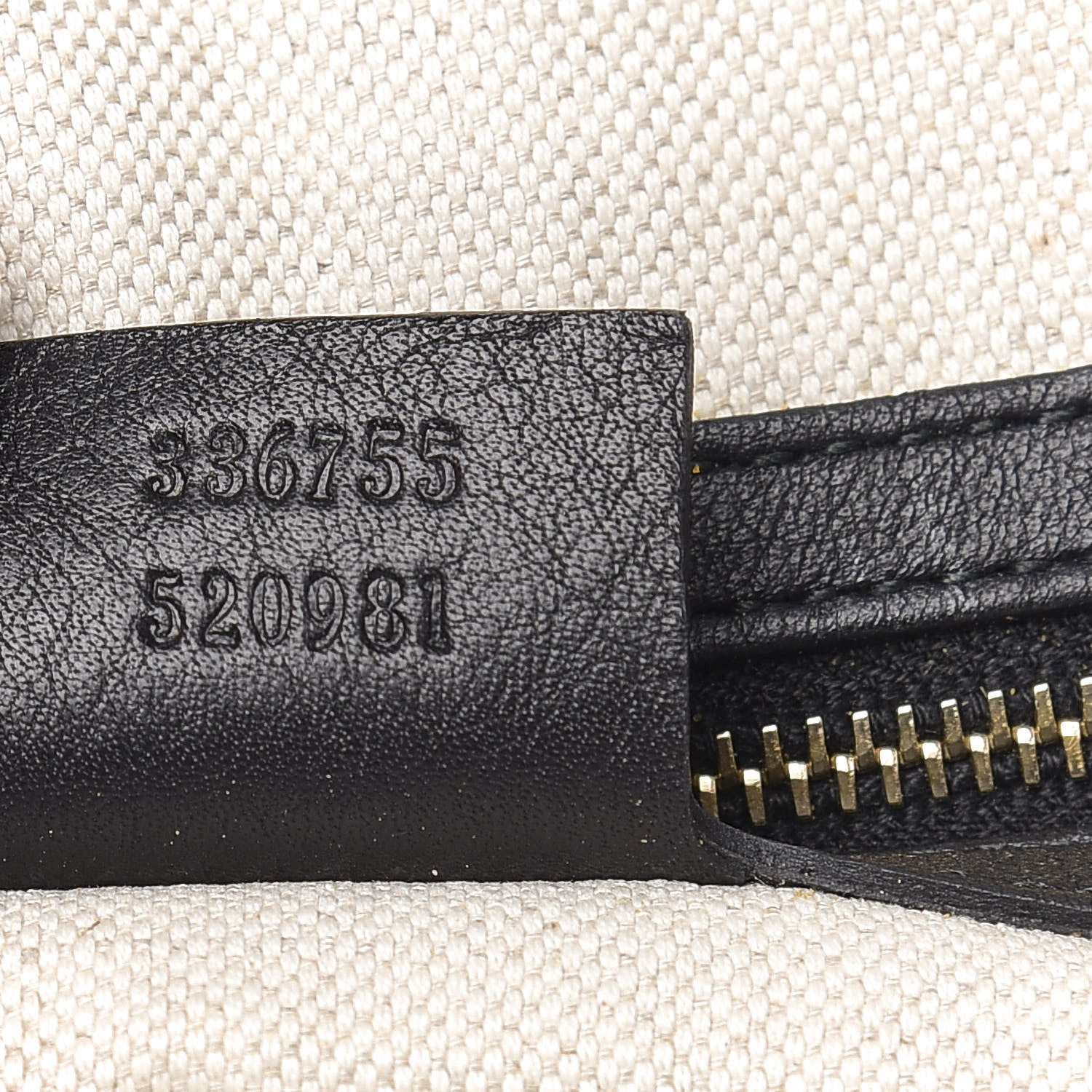 Gucci Guccissima Large Bree Foldover Tote Black 7 of 10