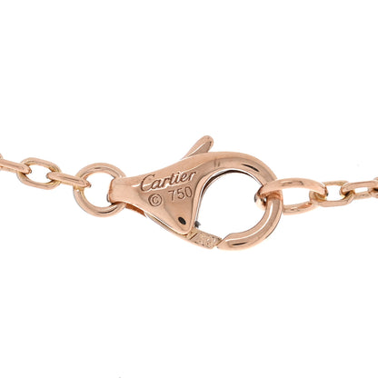 Cartier 18K Pink Gold Black Ceramic Diamond Interlocking LOVE Necklace 4 of 4