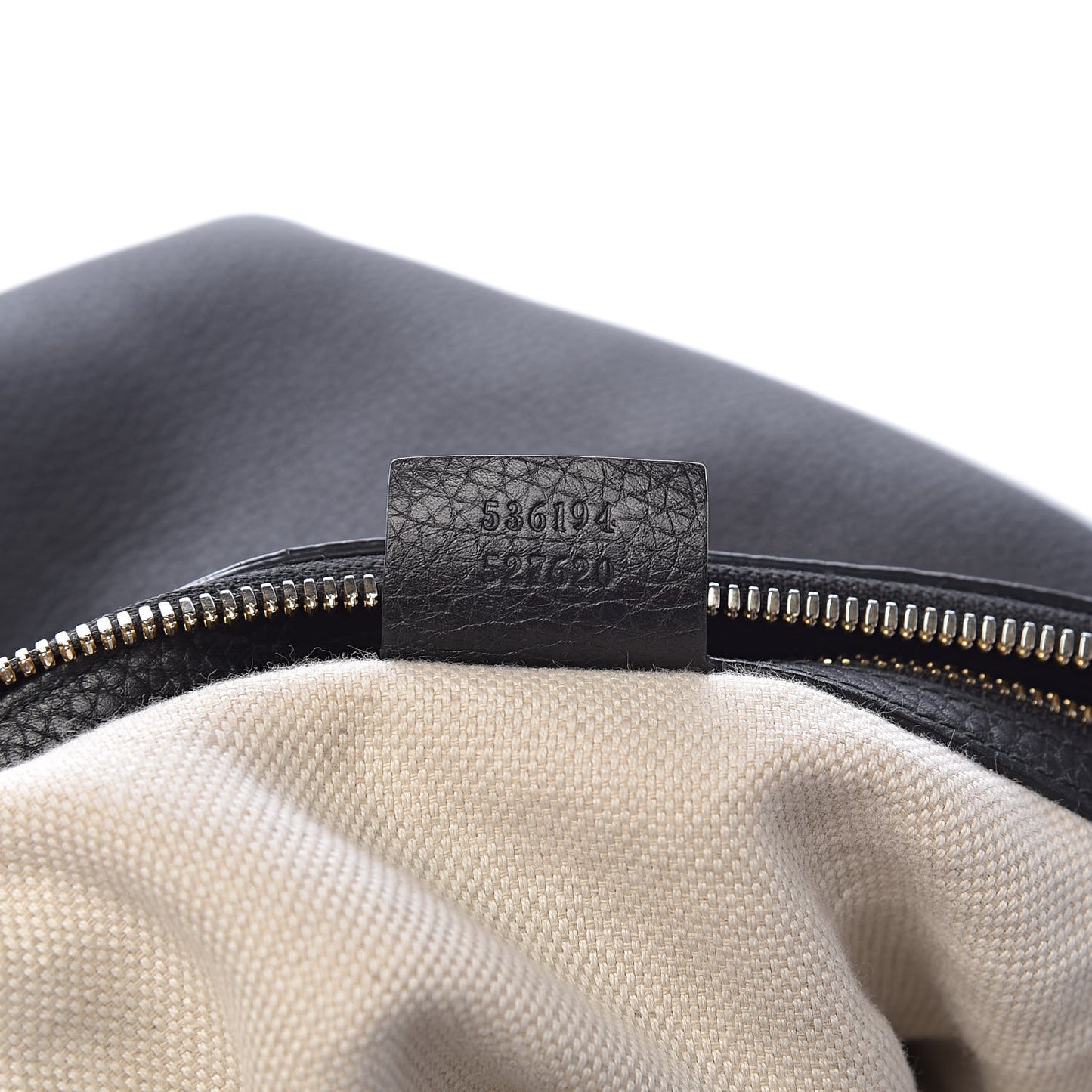 Pebbled Calfskin Large Soho Hobo Black