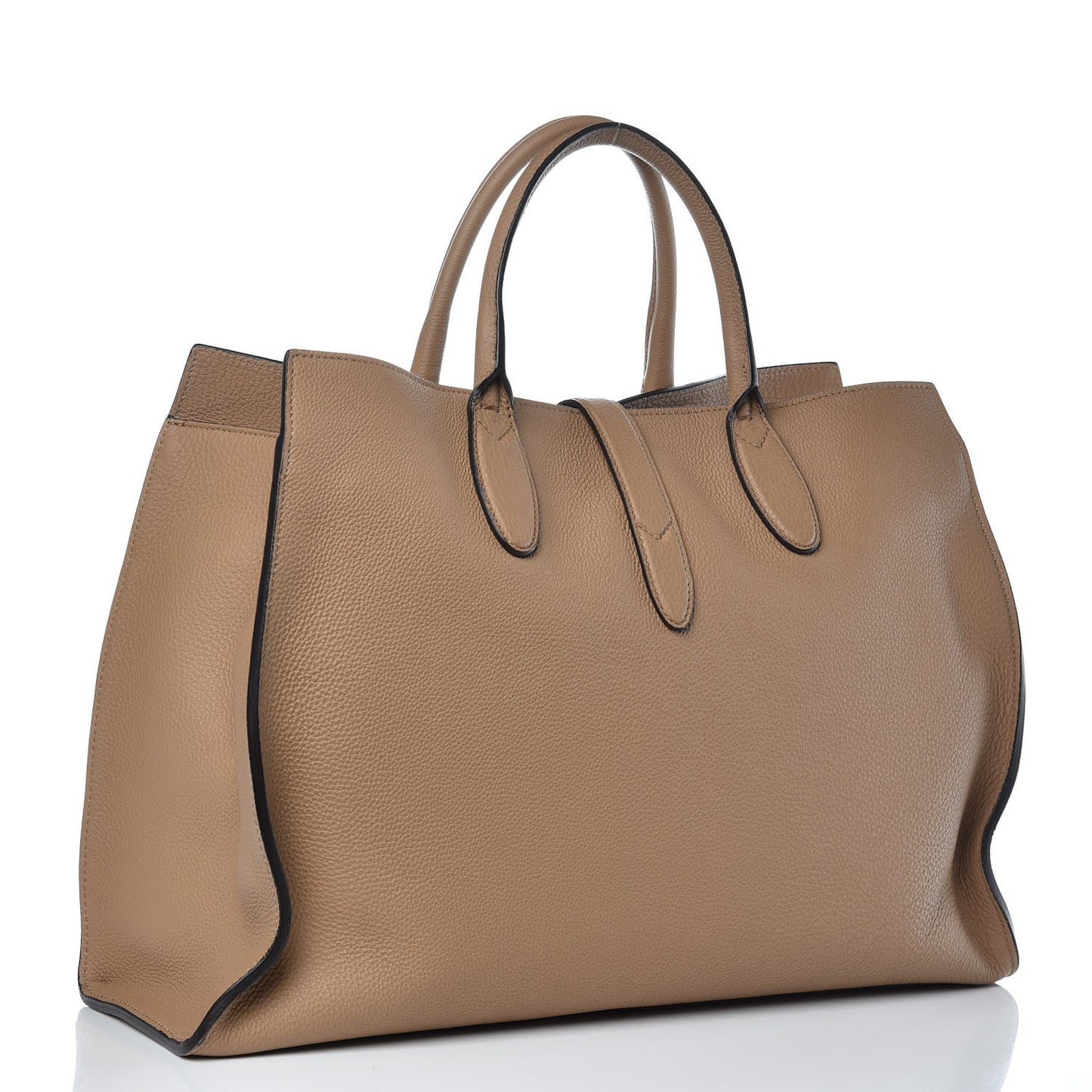 Soft Calfskin Medium Jackie Top Handle Bag Classic Camel