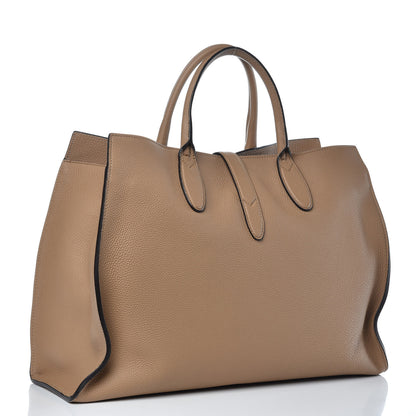 Gucci Soft Calfskin Medium Jackie Top Handle Bag Classic Camel 3 of 10