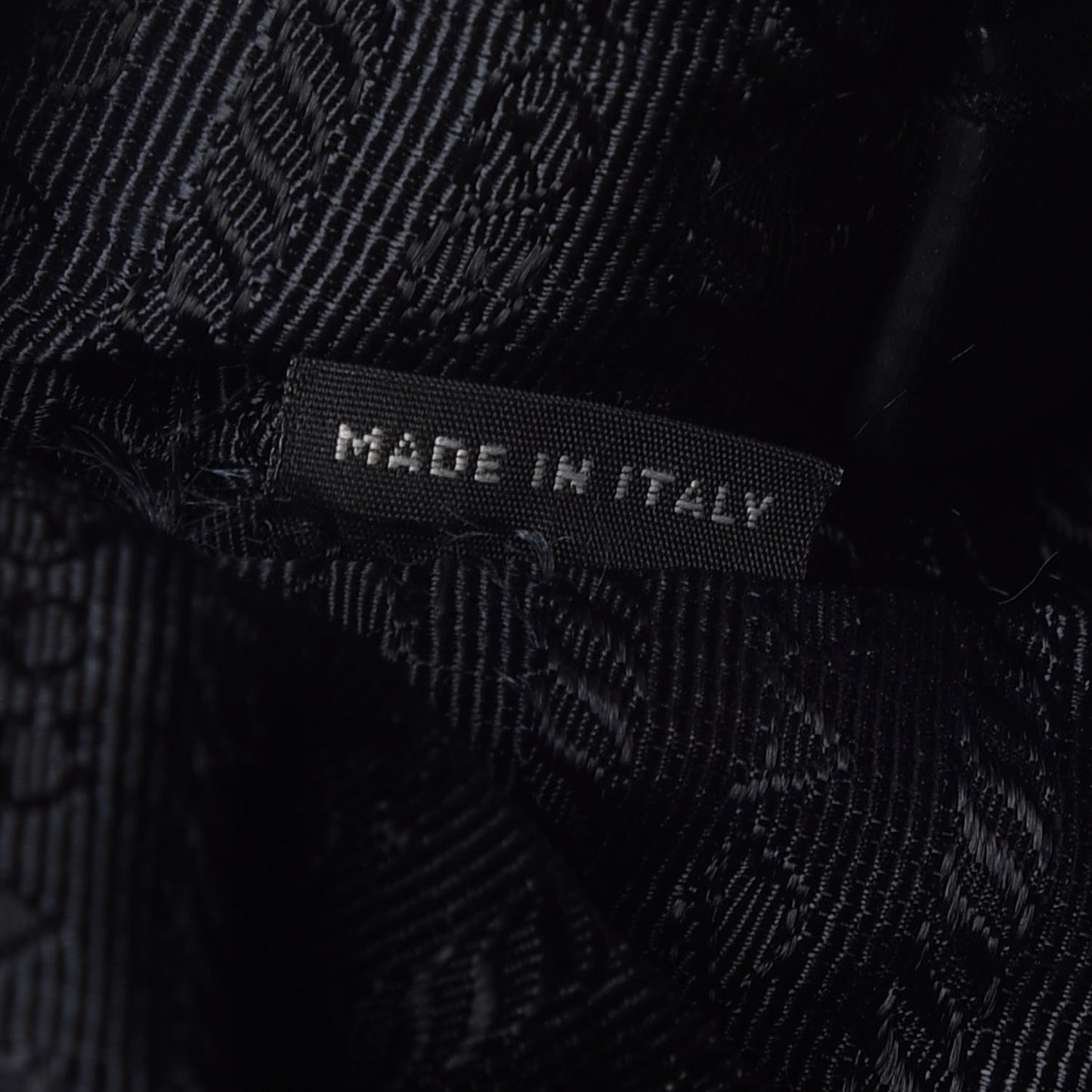 Nylon Saffiano Flat Messenger Bag Black