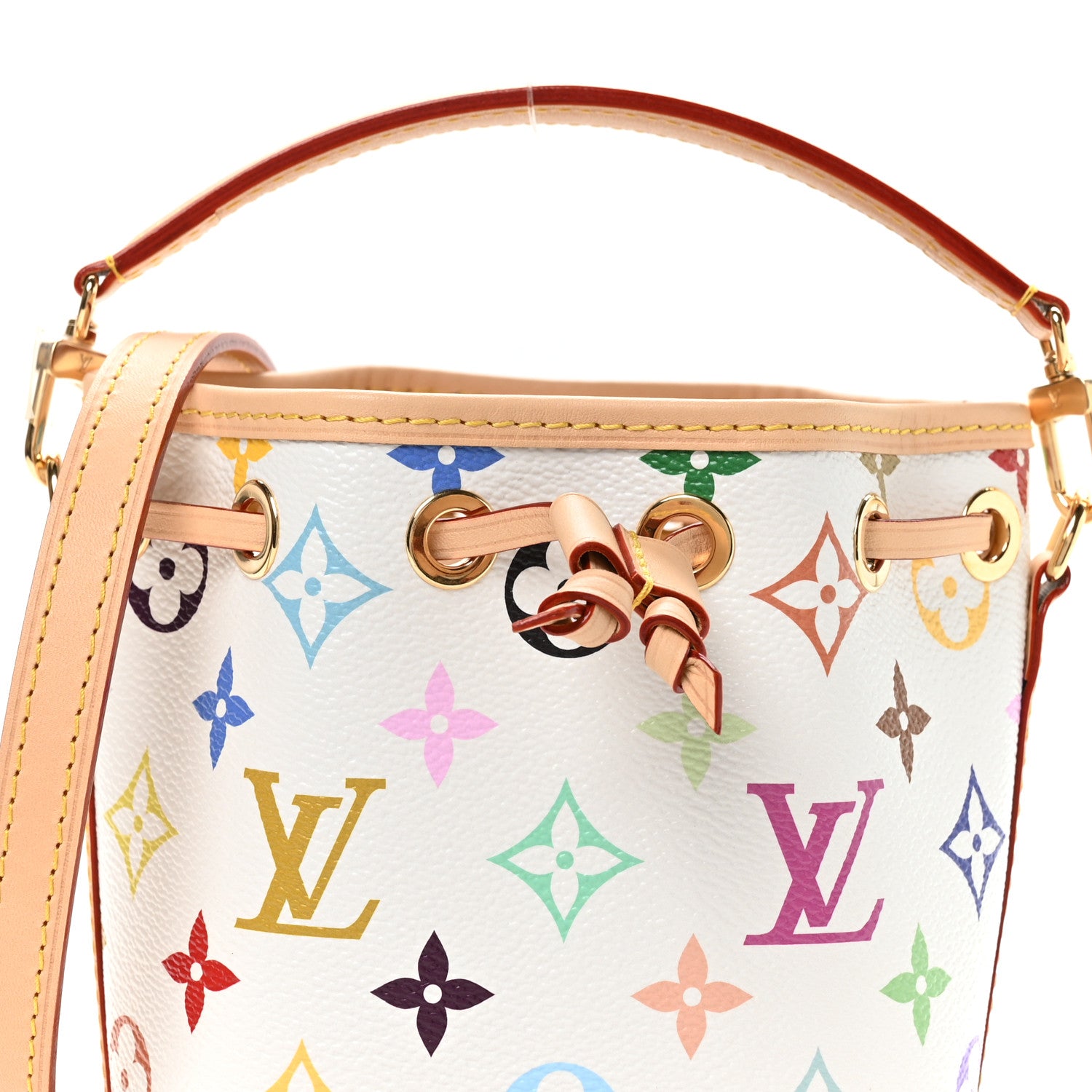 Louis Vuitton LV x TM Monogram Multicolor Nano Noe NV White 7 of 10