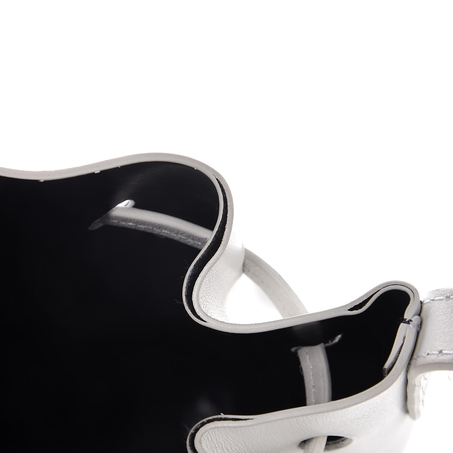 Calfskin Mini Bucket Bag White