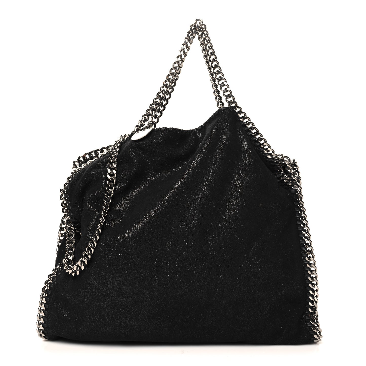 Shaggy Deer Falabella Fold Over Tote Black