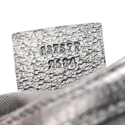 Gucci Monogram Half Moon Bamboo Ring Hobo Black 7 of 12