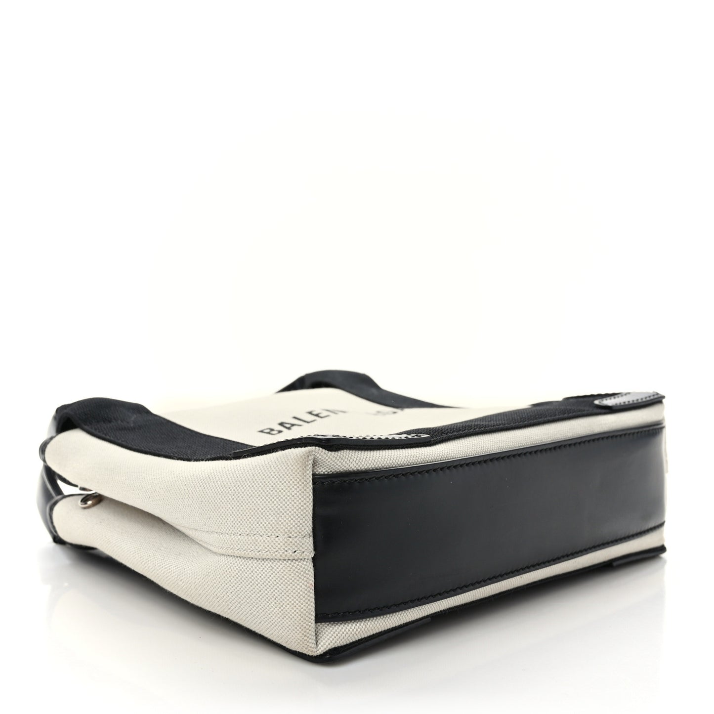 Cotton Canvas Satin Calfskin XS White Black