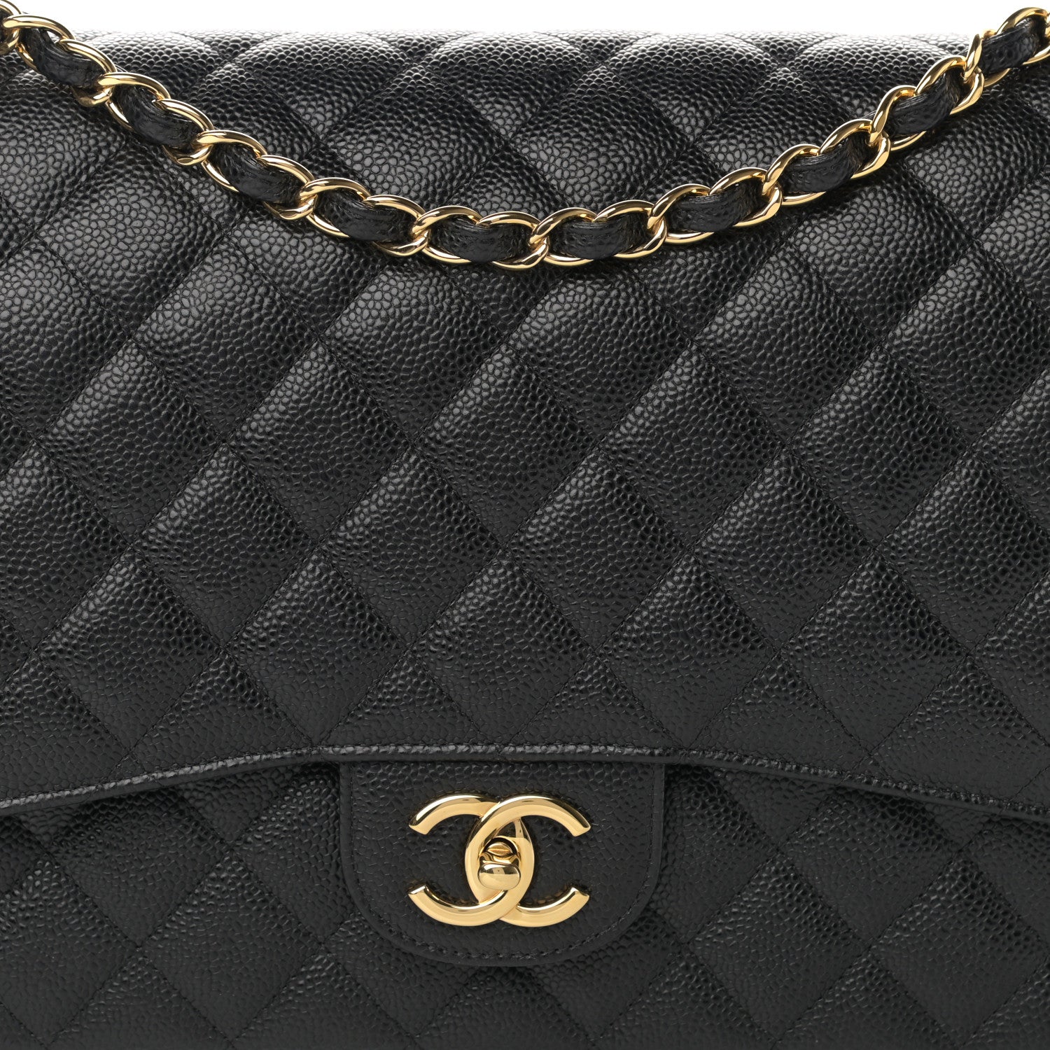 Chanel Caviar Quilted Maxi Double Flap Black 7 of 10