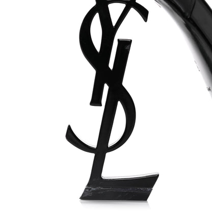Saint Laurent Patent Calfskin Opyum Sandals 39 Black 12 of 13