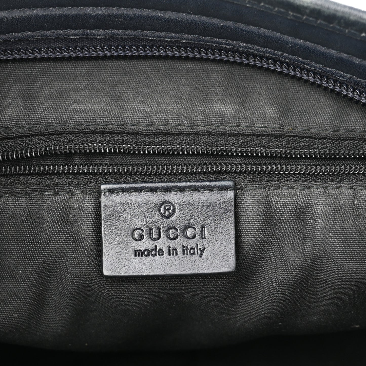 GG Supreme Monogram Web Flat Messenger Bag Navy