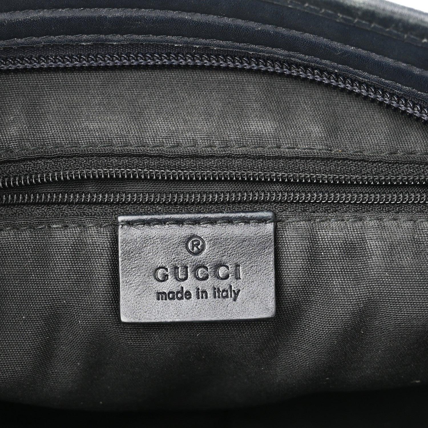 Gucci GG Supreme Monogram Web Flat Messenger Bag Navy 6 of 10