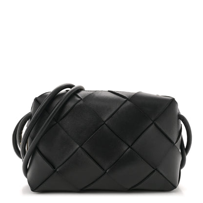 Bottega Veneta Lambskin Maxi Intrecciato Small Cassette Camera Bag Black 1 of 9