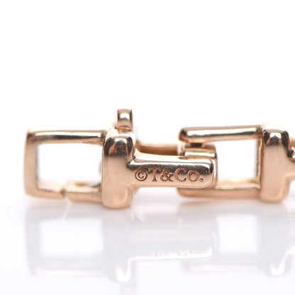 Tiffany 18K Rose Gold Narrow Tiffany T Chain Bracelet 4 of 5