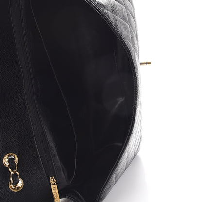 Chanel Caviar Quilted Jumbo Single Flap Black 6 of 13