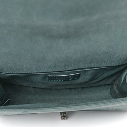 Chanel Caviar Quilted Medium Boy Flap Vert Fonce 5 of 20