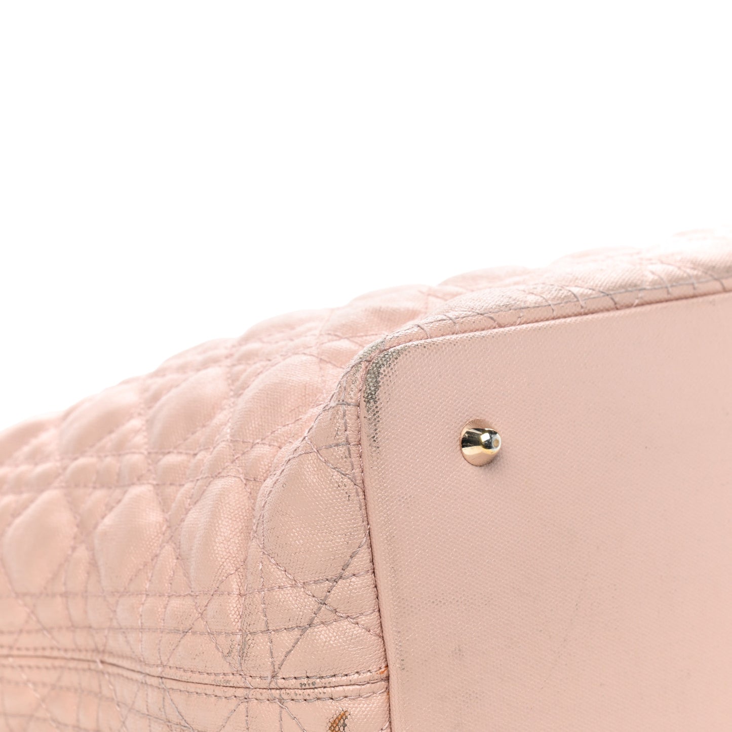 Coated Canvas Cannage Medium Panarea Tote Rosato