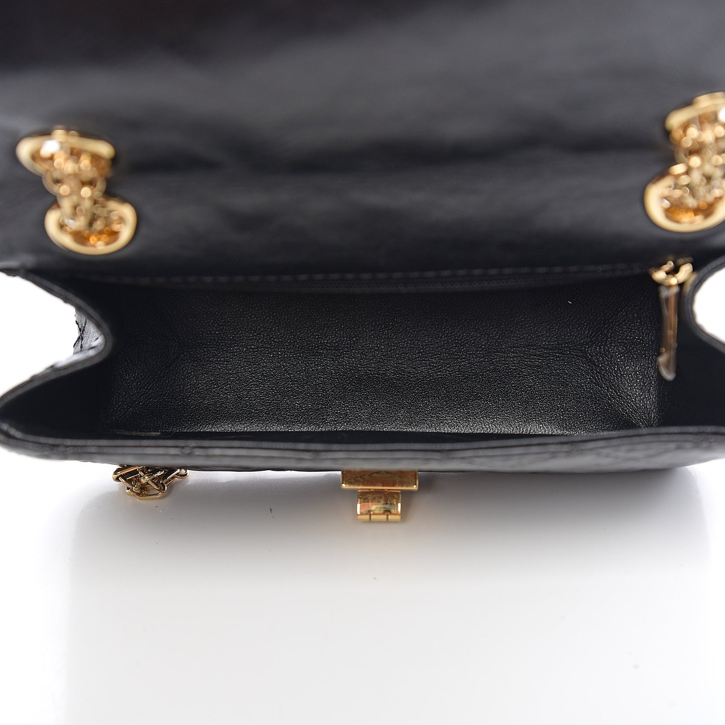 Aged Calfskin Quilted 2.55 Reissue Mini Flap Black