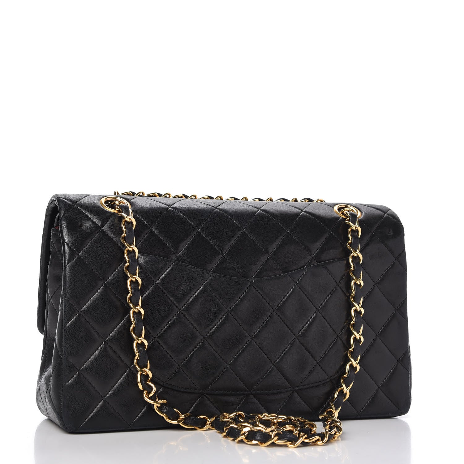 Chanel Lambskin Quilted Medium Double Flap Black 3 of 12