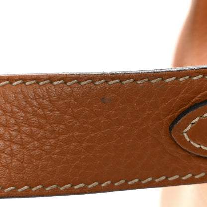 Hermes Taurillon Clemence Lindy 26 Gold 17 of 18