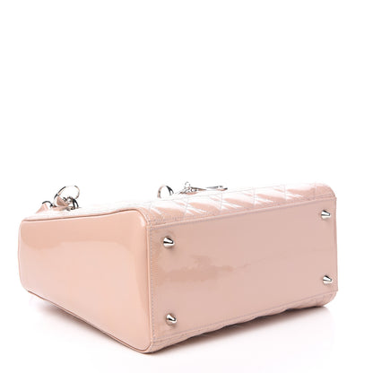 Christian Dior Patent Cannage Medium Lady Dior Rose Clair 3 of 9