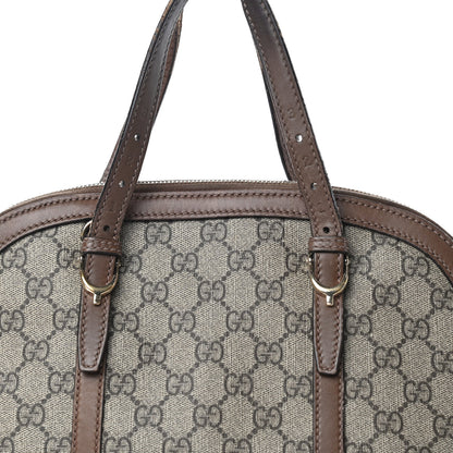 Gucci GG Supreme Monogram Margaux Calfskin Small Nice Top Handle Dome Bag Beige Ebony Acero 11 of 11