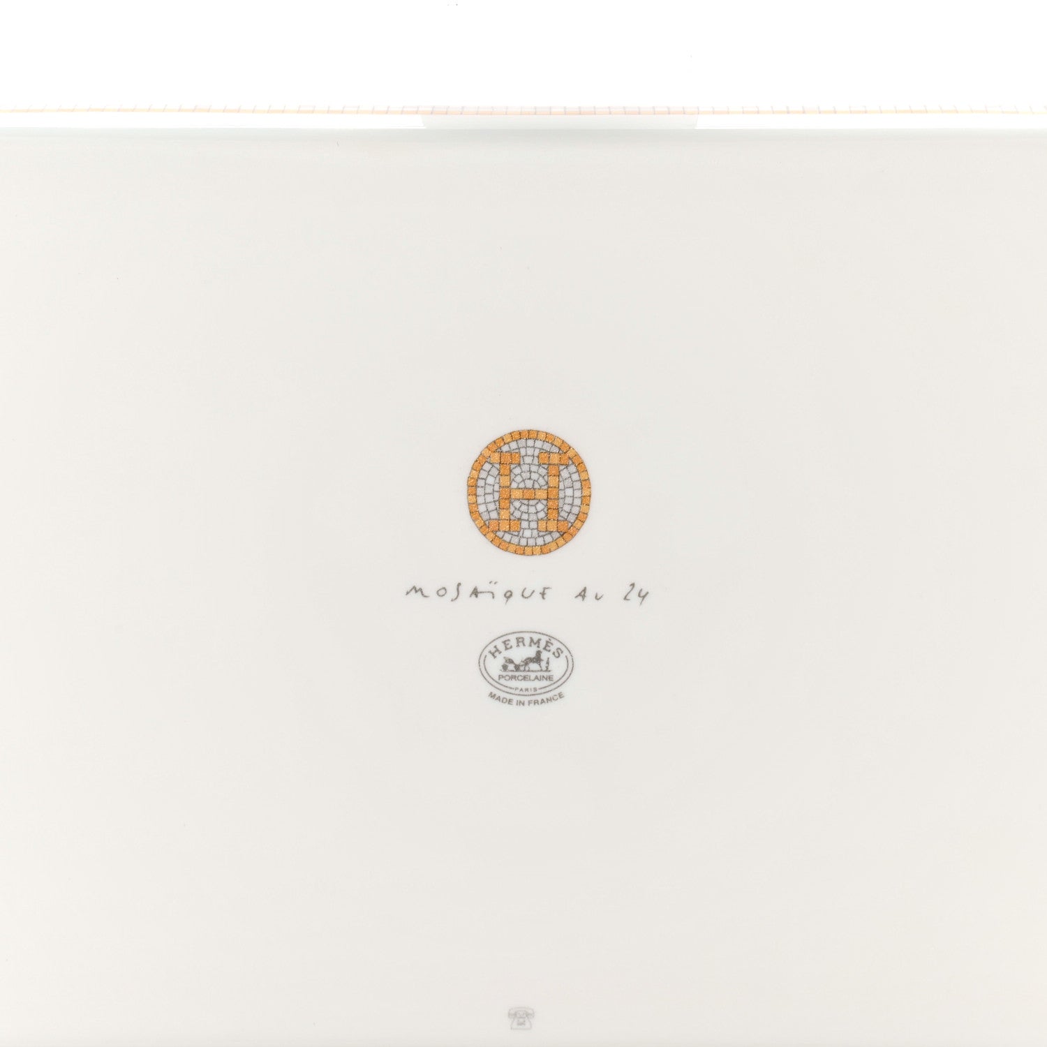 Hermes Porcelain Mosaique au 24 Sushi Plate 4 of 5