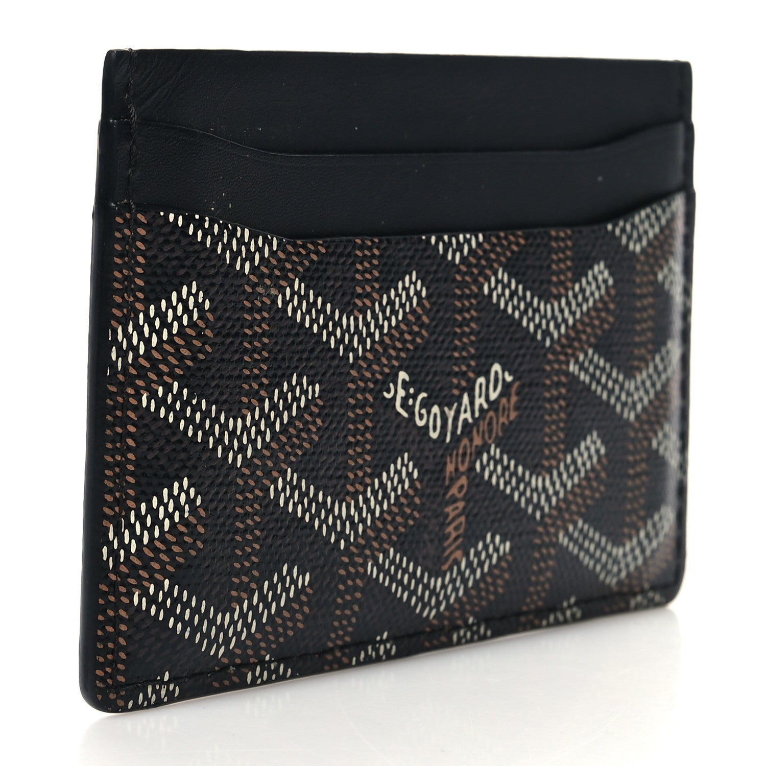 Goyard Goyardine Saint Sulpice Card Holder Black 3 of 7