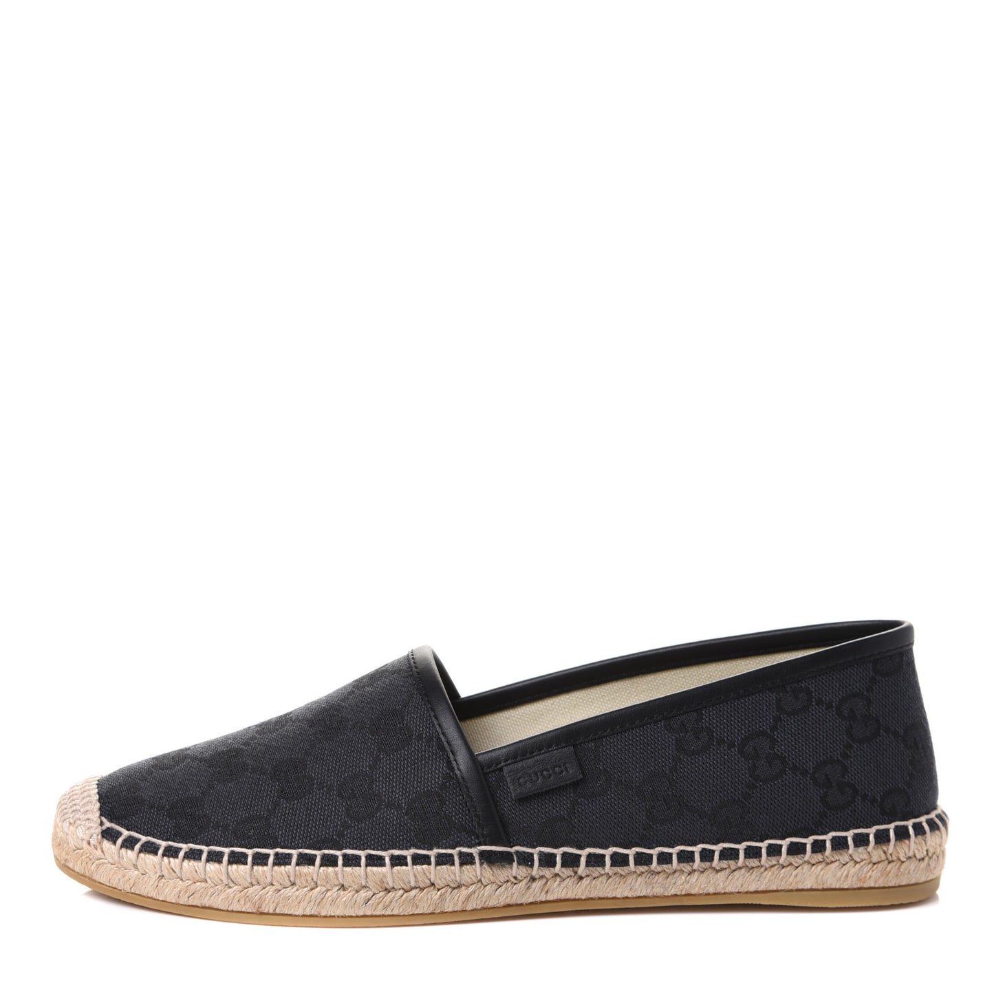 Monogram Espadrilles 38 Black