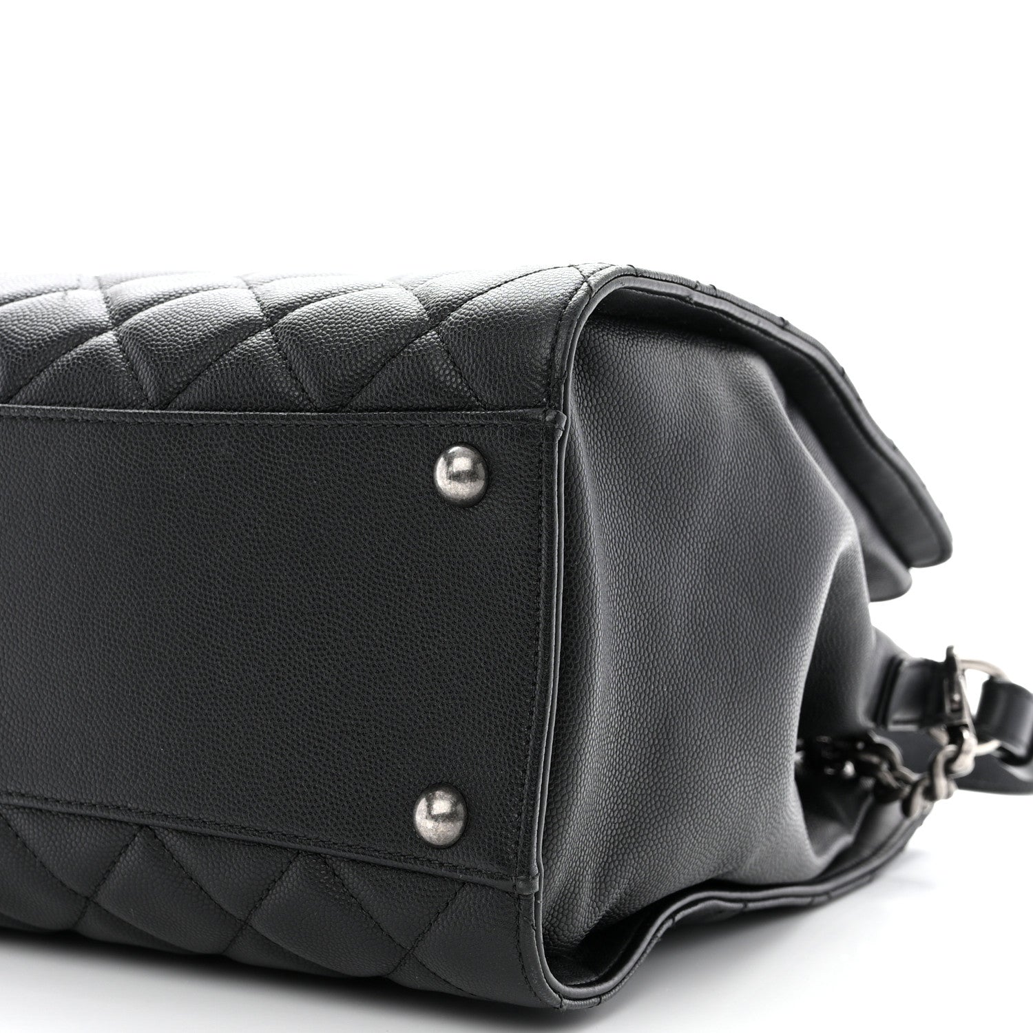 Chanel Caviar Quilted Medium CC Bucket Bag Black 10 of 14