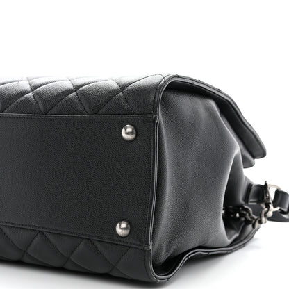 Chanel Caviar Quilted Medium CC Bucket Bag Black 10 of 14