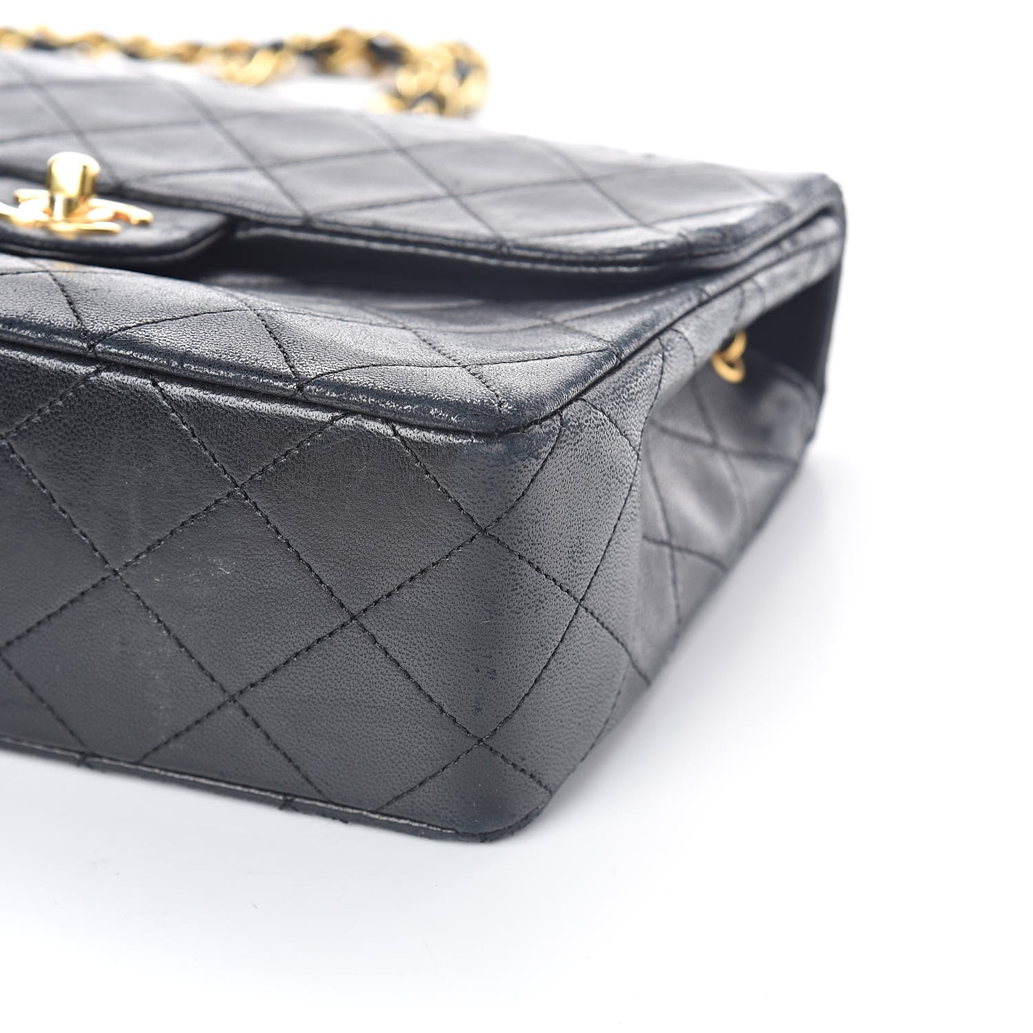 Chanel Lambskin Quilted Mini Square Flap Bag Black 11 of 11