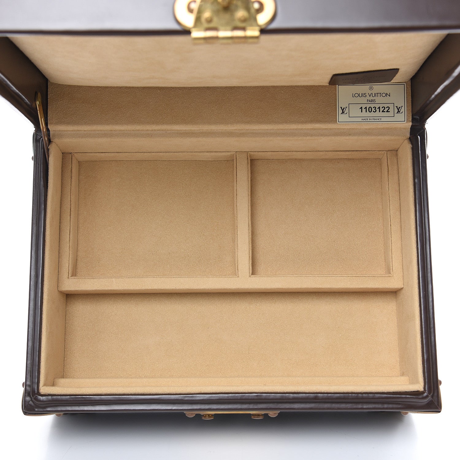 Louis Vuitton Calfskin Jewelry Trunk Brown 5 of 12