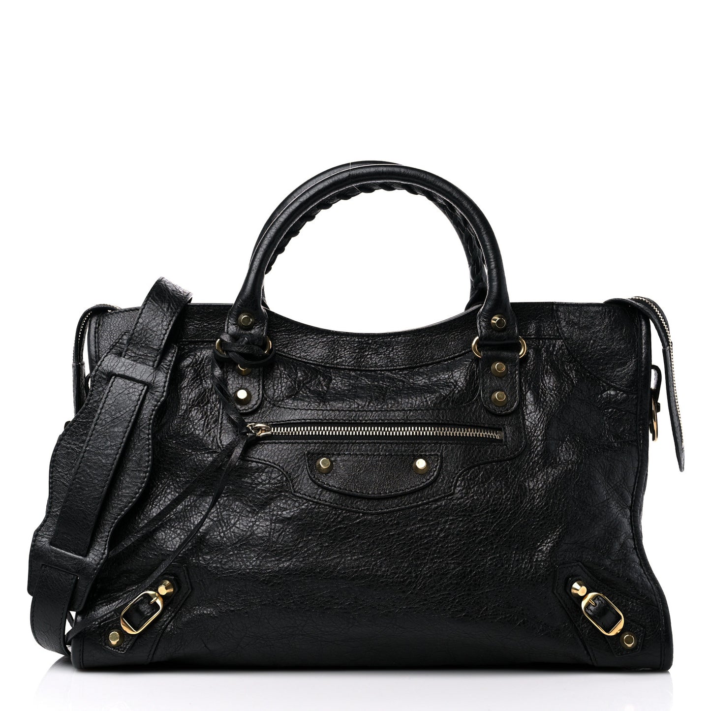 Agneau Classic Gold Hardware City Black