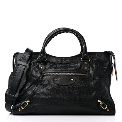 Balenciaga Agneau Classic Gold Hardware City Black 3 of 17