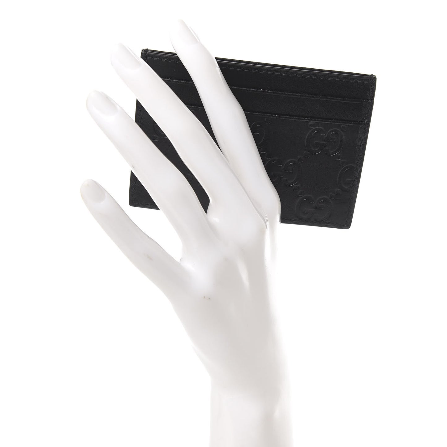 Guccissima Card Holder Black