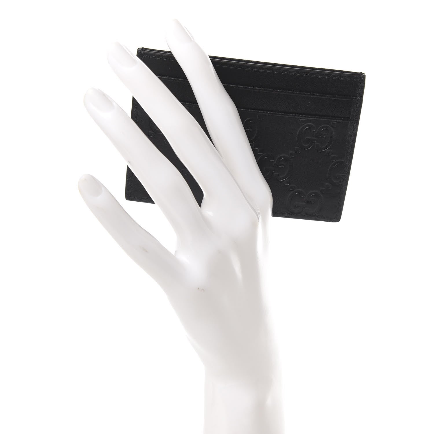 Gucci Guccissima Card Holder Black 2 of 6