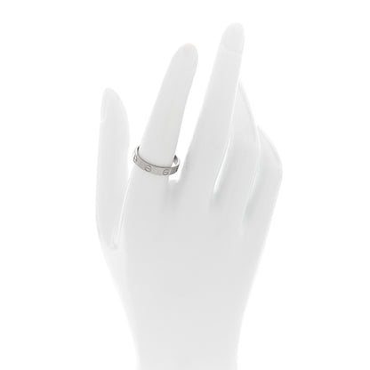 Cartier 18K White Gold 3.5mm LOVE Wedding Band Ring 56 7.5 2 of 5