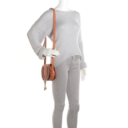 Chloe Calfskin Mini Marcie Round Crossbody Bag Tan 2 of 8