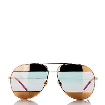 Christian Dior Split 1 Aviator Sunglasses Rose Gold 2 of 8