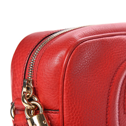Gucci Pebbled Calfskin Small Soho Disco Bag Tabasco Red 19 of 20