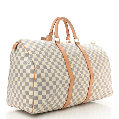 Louis Vuitton Damier Azur Keepall 50 3 of 10