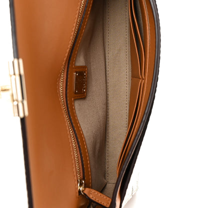 MCM Metallic Visetos Medium Millie Crossbody Bag Berlin Gold 8 of 27