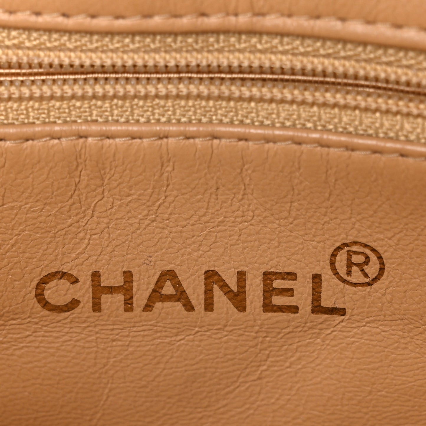 Lambskin Quilted Diamond CC Bekko Chain Shoulder Bag Beige