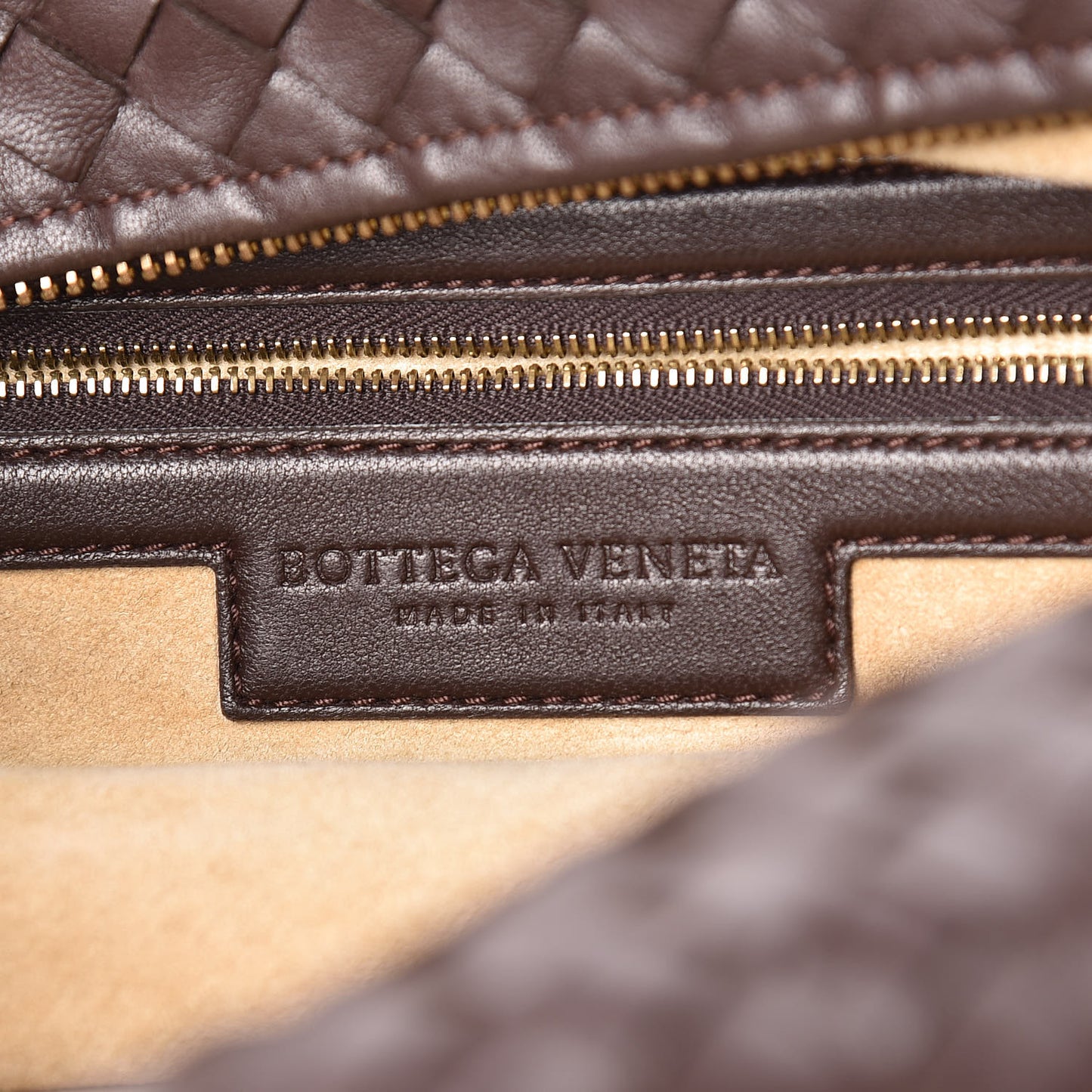 Nappa Intrecciato Montaigne Bag Ebano