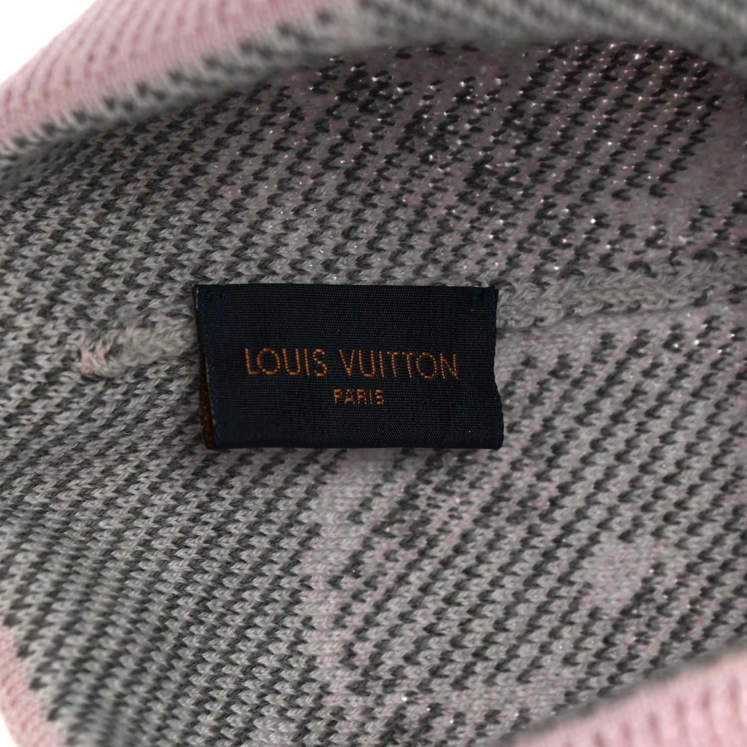 Louis Vuitton Wool Cashmere Giant Pop Monogram Beanie Hat Rose 5 of 7